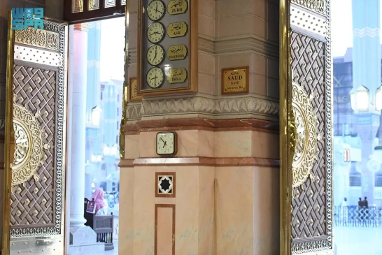 أبواب المسجد النبوي تصاميم فريدة تجسد الاهتمام بعمارة المسجد النبوي