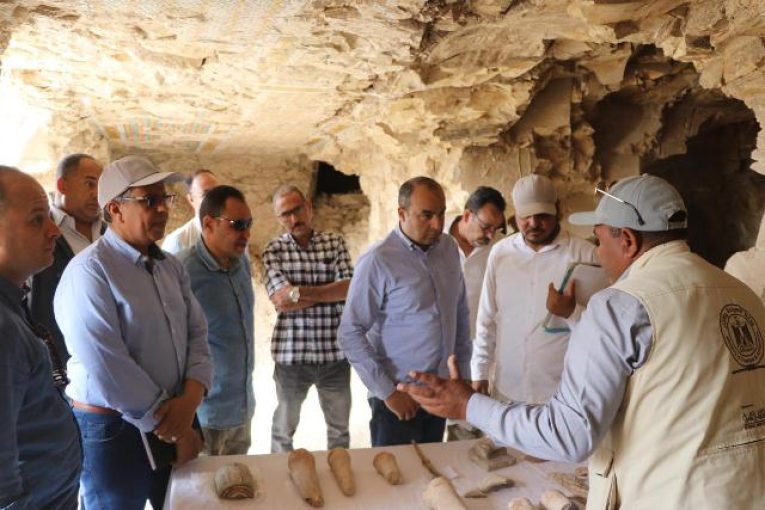 اكتشاف ثلاث مقابر لكبار رجال الدولة من عصر الدولة الحديثة في ذراع أبو النجا بالأقصر