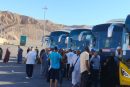 انطلاق أولى رحلات عودة حجاج الحج السياحي البري إلى أرض الوطن ومتابعة دقيقة من الوزارة