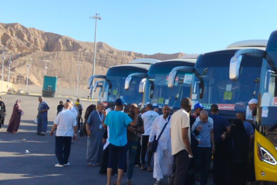 انطلاق أولى رحلات عودة حجاج الحج السياحي البري إلى أرض الوطن ومتابعة دقيقة من الوزارة